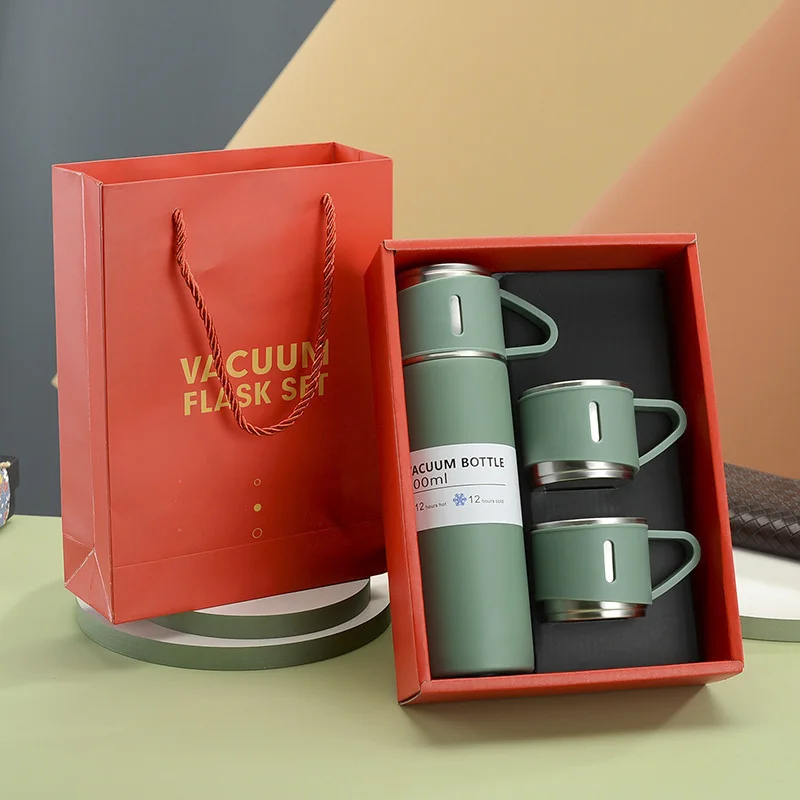 Vacuum Thermos Flask Insulated Water Bottle Portable Coffee Mug Stainless Steel Termos De Agua