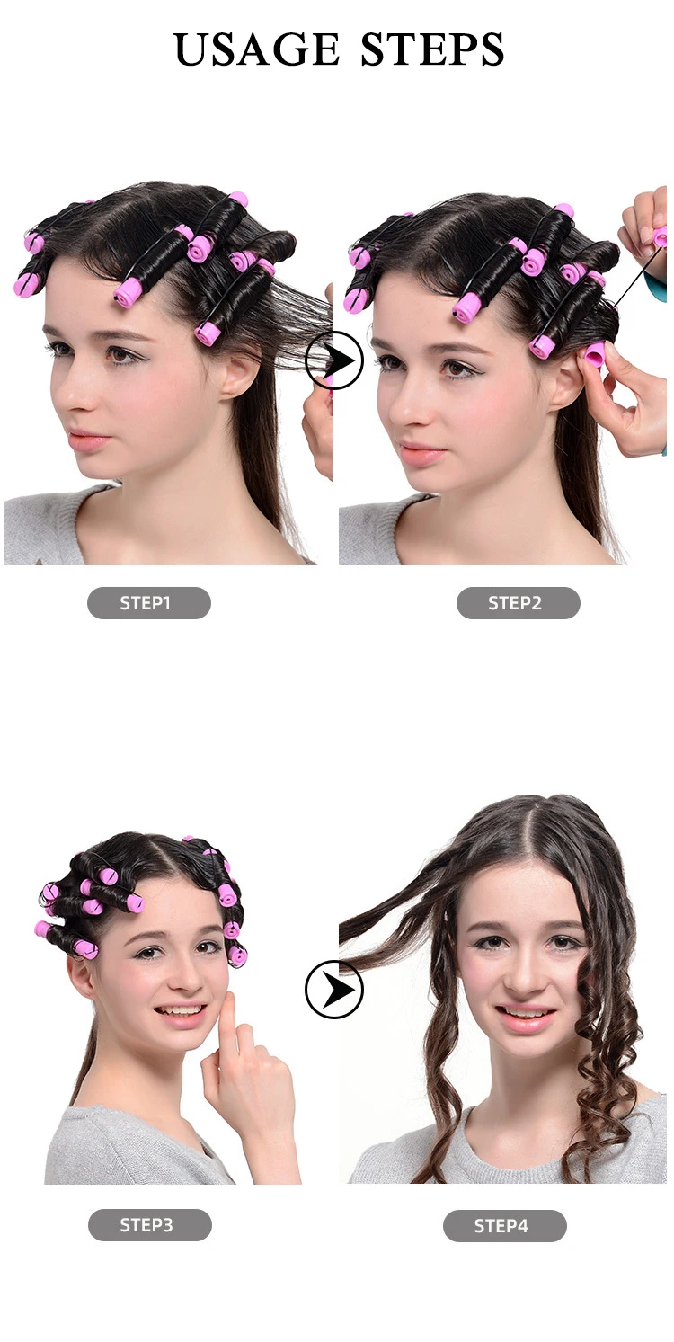 Wholesale Custom Multi-Size Hair Perm Rods DIY Hairdressing Tools Plastic Hair Rollers Cold Wave Rods for Long Short Hair