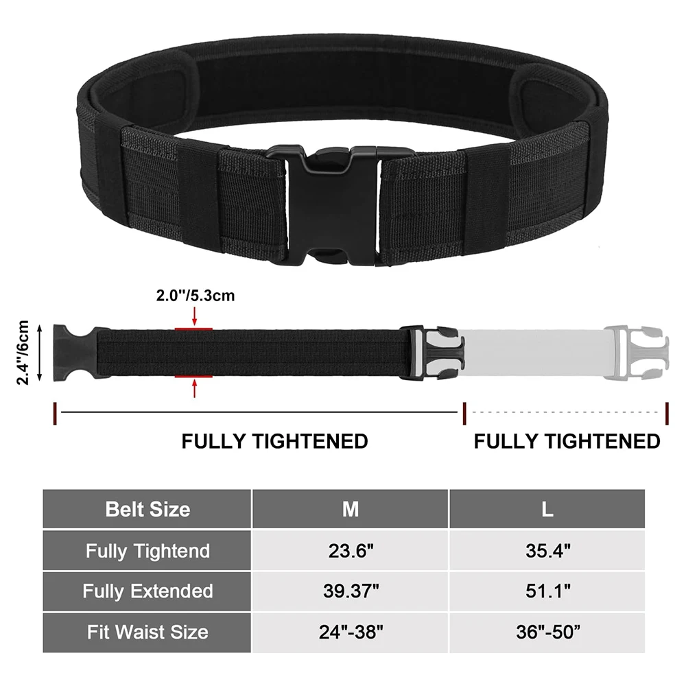 Sports Training Security Training Durable Outdoors Tactical Gear Wear-resistant Lightweight Utility Nylon Belt