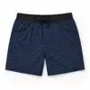 Navy Wave Lines Swim Short