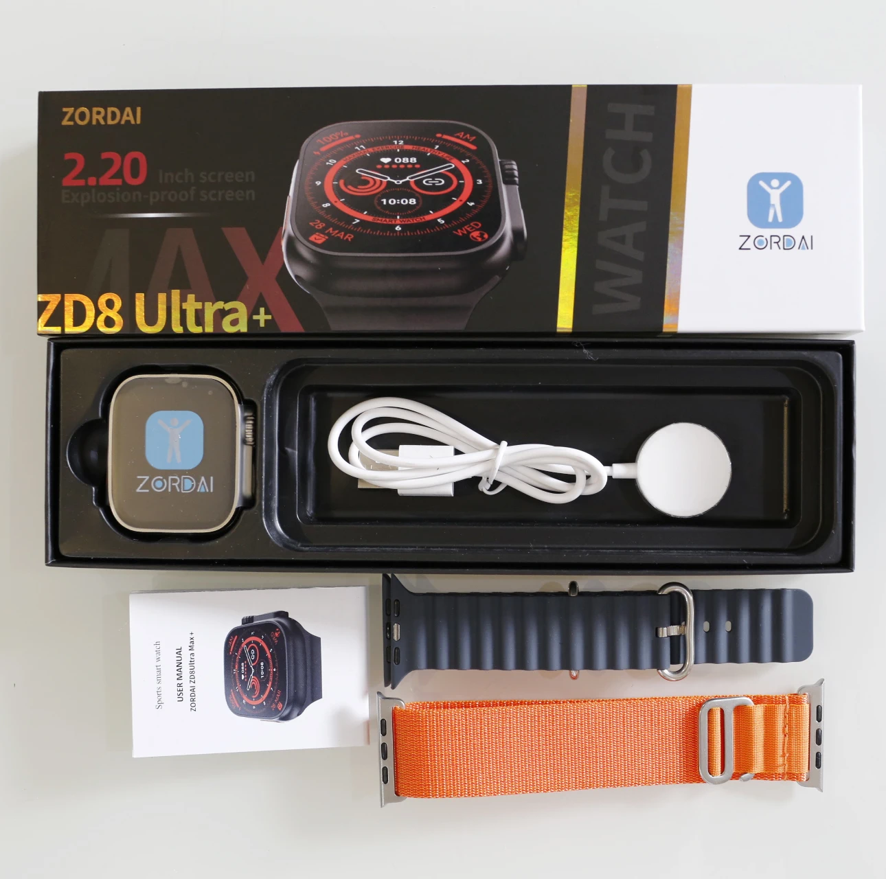 Zordai Zd8 Ultra Max + Reloj Inteligente Smart Watch Pk T800 T900 Hk8 ...