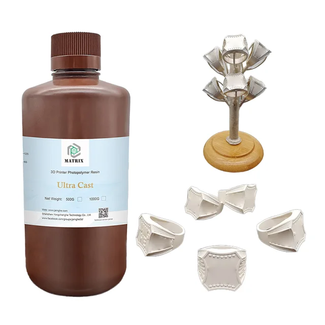 UV 405nm LCD 3D Printer Resin Water Washable Photon Curing Photopolymer Liquid New 500g Rapid 3D Printer Resin