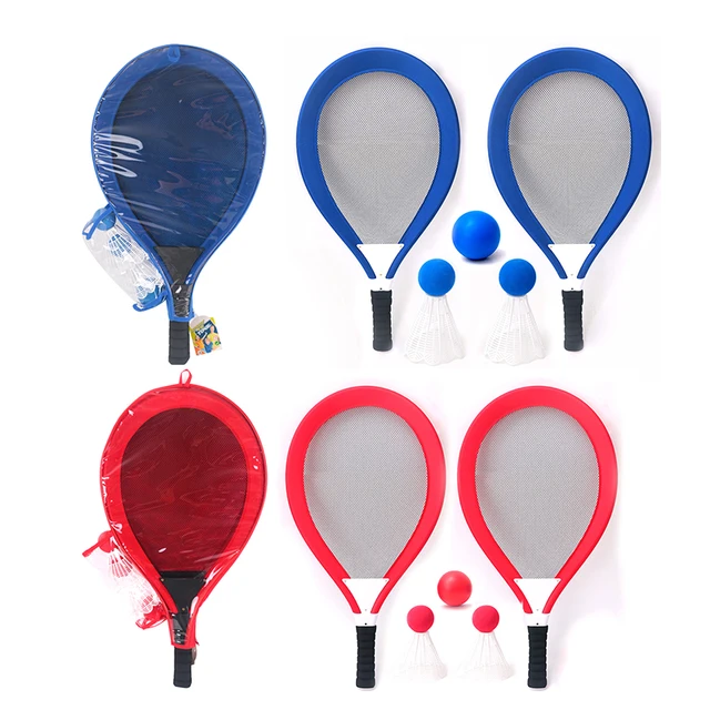 Ao Jie sport toys kids racket tennis set Badminton plastic tennis racket kids tennis toy