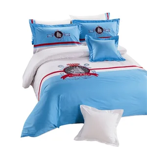 KOSMOS Microfiber Fabric Luxury Embroidery Comforter Set with Matching Curtain Bed Sheet Set With Curtains and Pillow