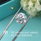 Diamond Cvd Messi Jewelry 0.5ct 1ct 1.5ct 2ct 3ct Wholesale Round Brilliant Lab Created Diamond Lab Grown Diamond HPHT CVD