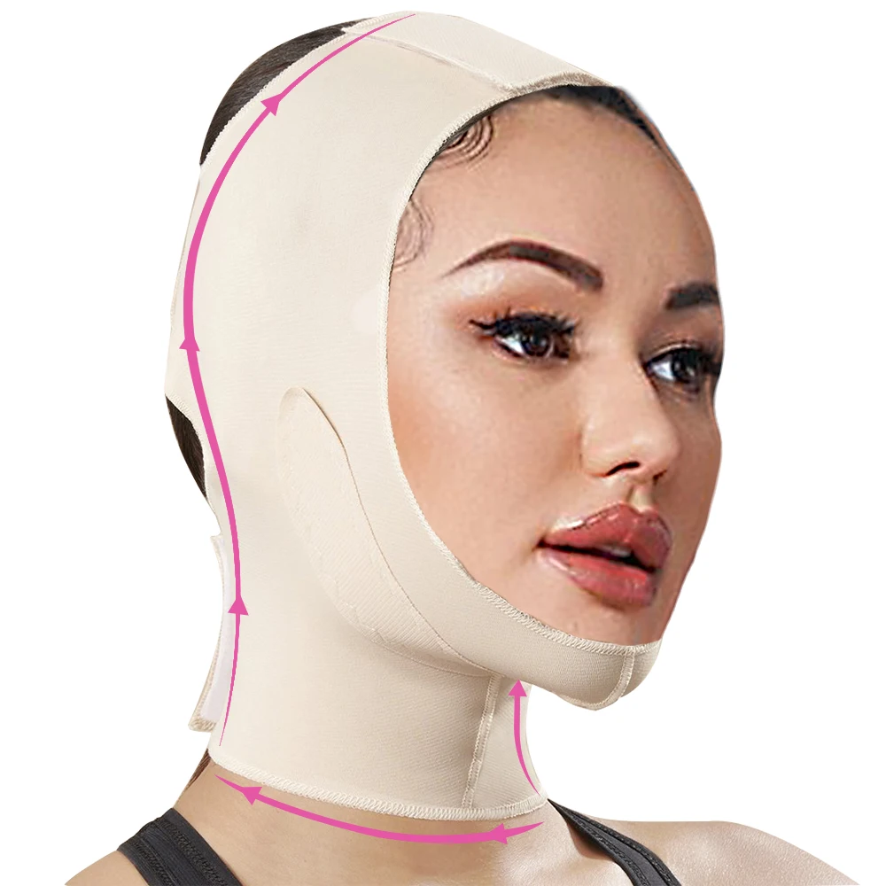 Sshaper Post Surgery Compression Face Headgear Slimmer Jowl Tightening
