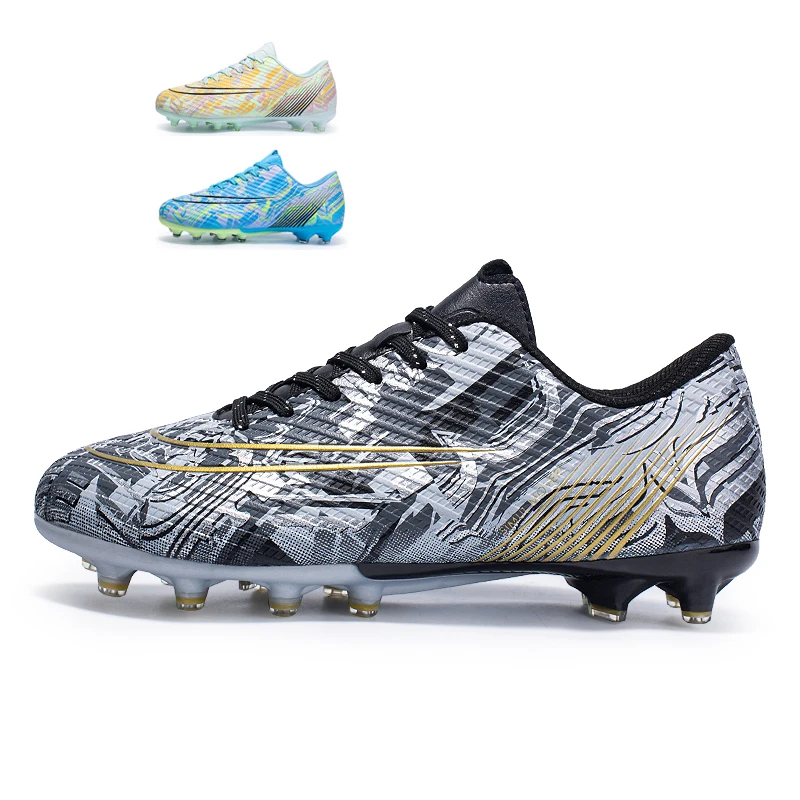 Latest Design Soccer Men Mid Cut Tpu Football Shoes Customized Brand Soccer Boots