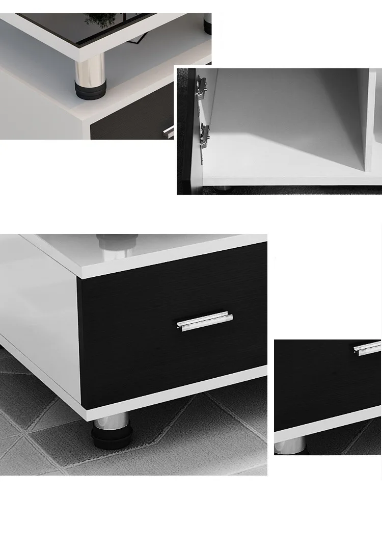 Light Luxury Tv Cabinet Tea Table Combination Of Northern Europe Modern ...