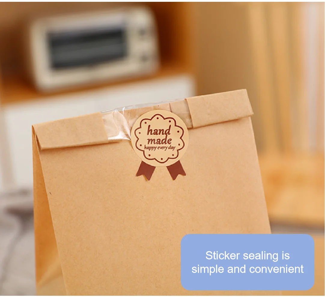 Bread Bag, Kraft Paper Bag, Pointed Bottom Food Paper Bag, Toast Packaging Bag, Baked Bread Packaging Bag