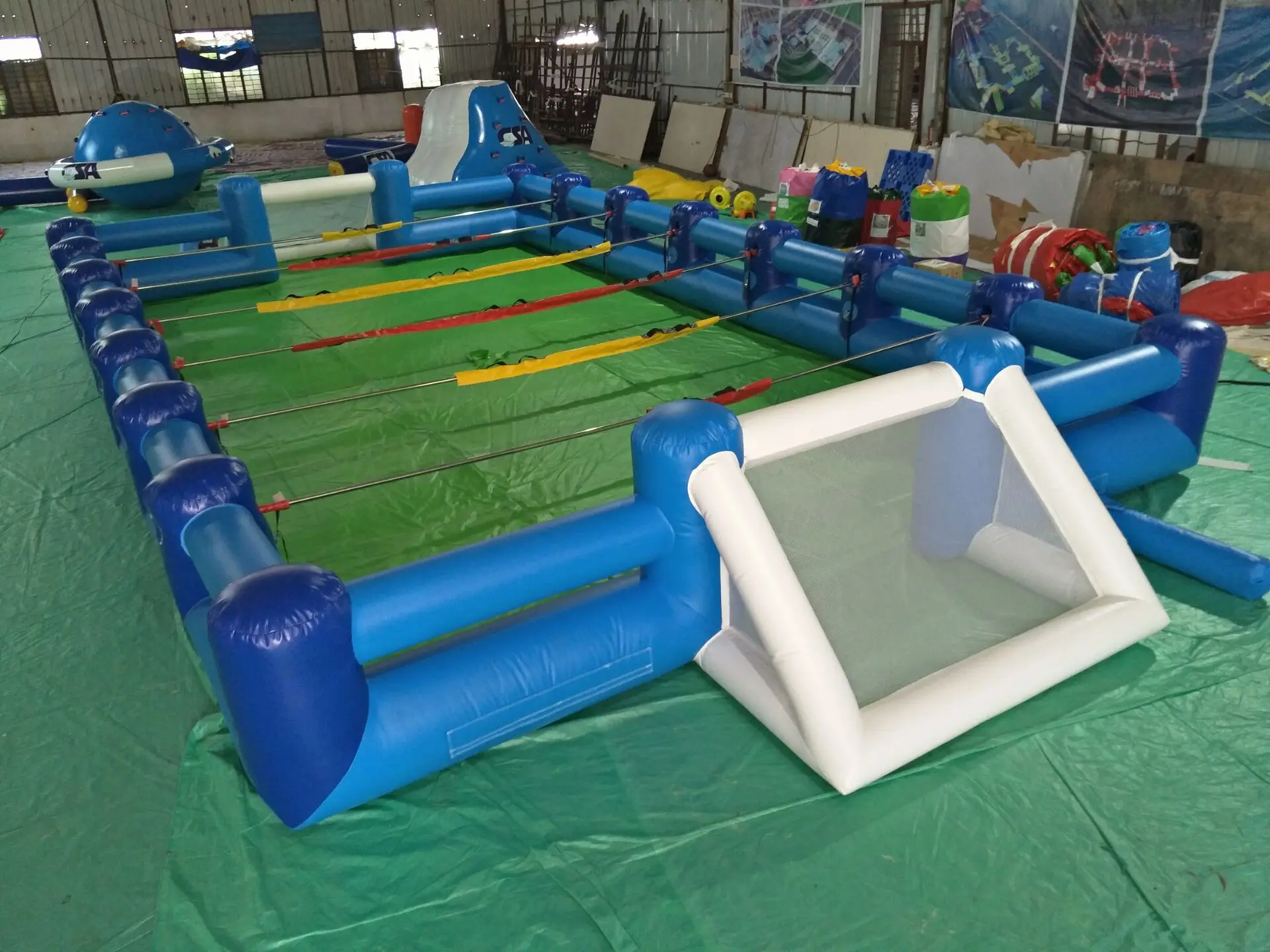 Commercial Human Foosball Inflatable Slip n Slide Football Human Table Soccer for Team Building Games