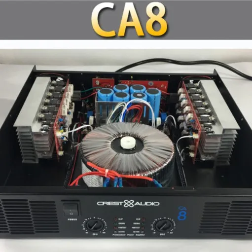 Ca8 Professional Power Amplifier Pure Power Amplifier 2 Channels 2u  Ktv/stage/home Entertainment Ktv 8ohm 700w*2/4ohm 1400*2 - Buy