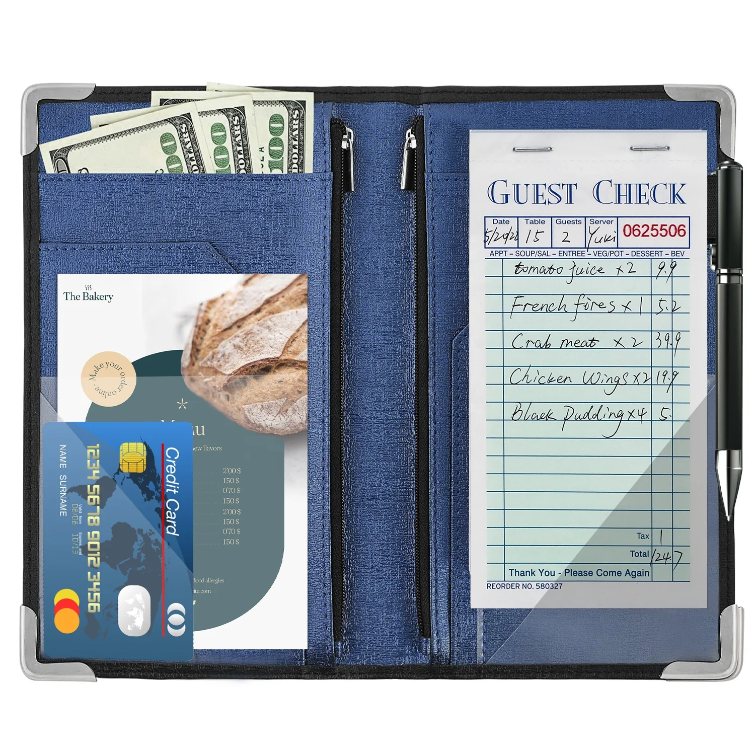 No Carbon Required NCR Carbon Paper Guest Check Book Restaurant Guest Check Book