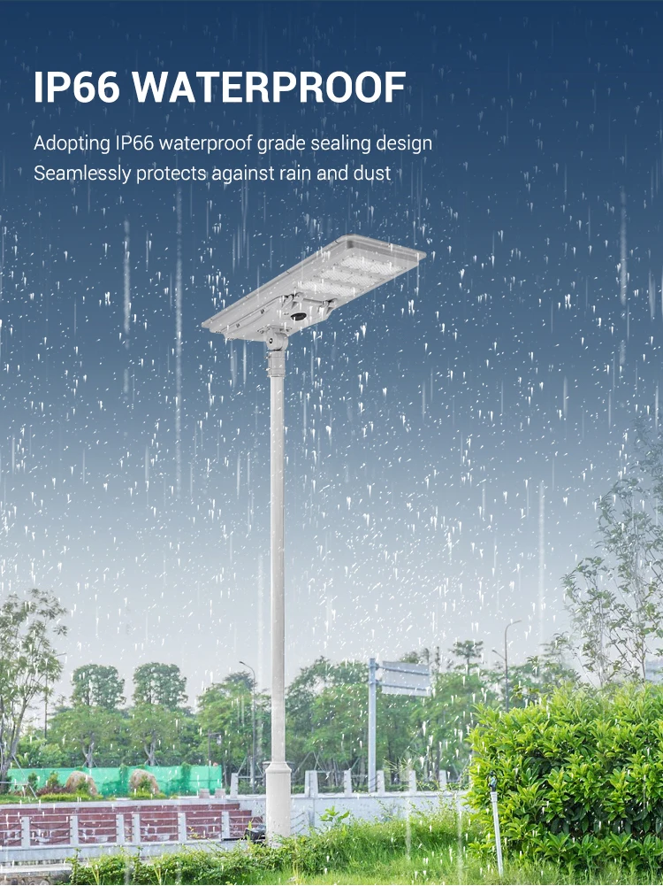 Aluminum Integrated Streetlight IP65 Outdoor 300W 400W 500W All In One Led Solar Street Lamp