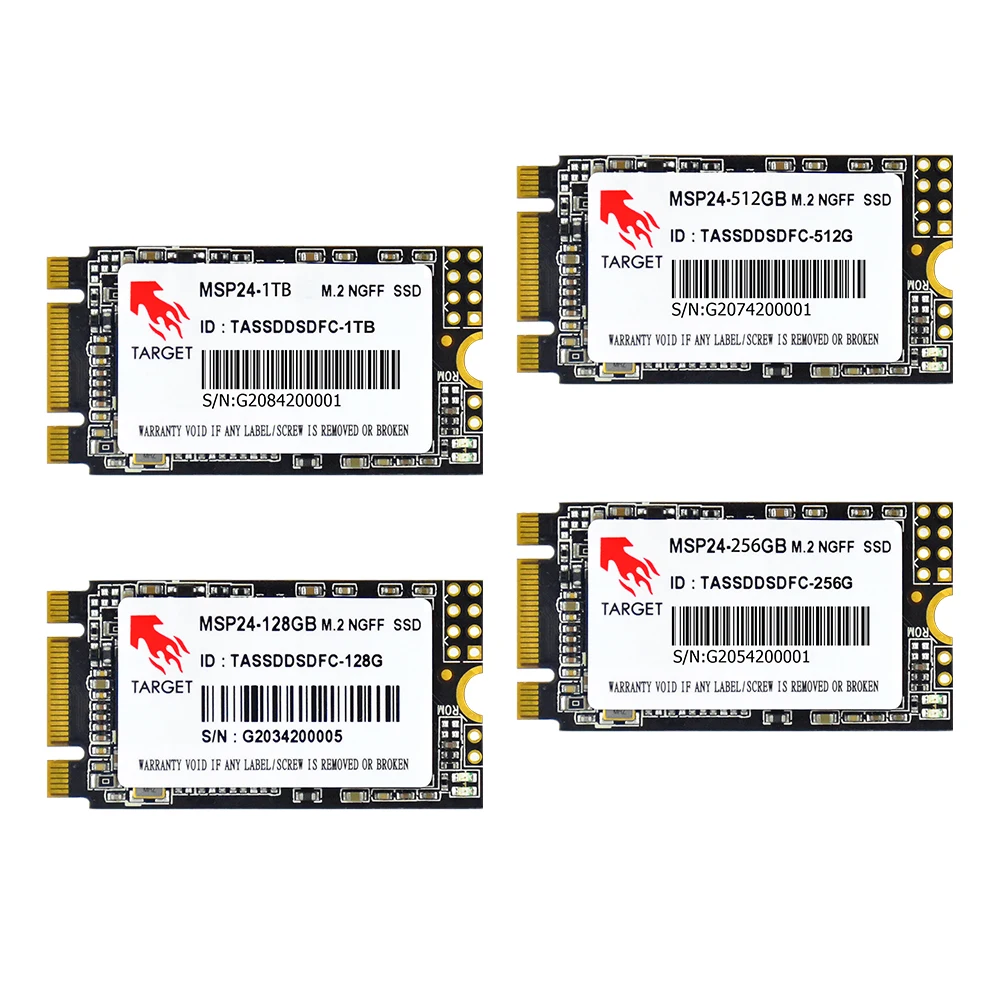 Factory Price 2280mm M2 NGFF SATA3 Internal SSD 128GB 1TB Capacity
