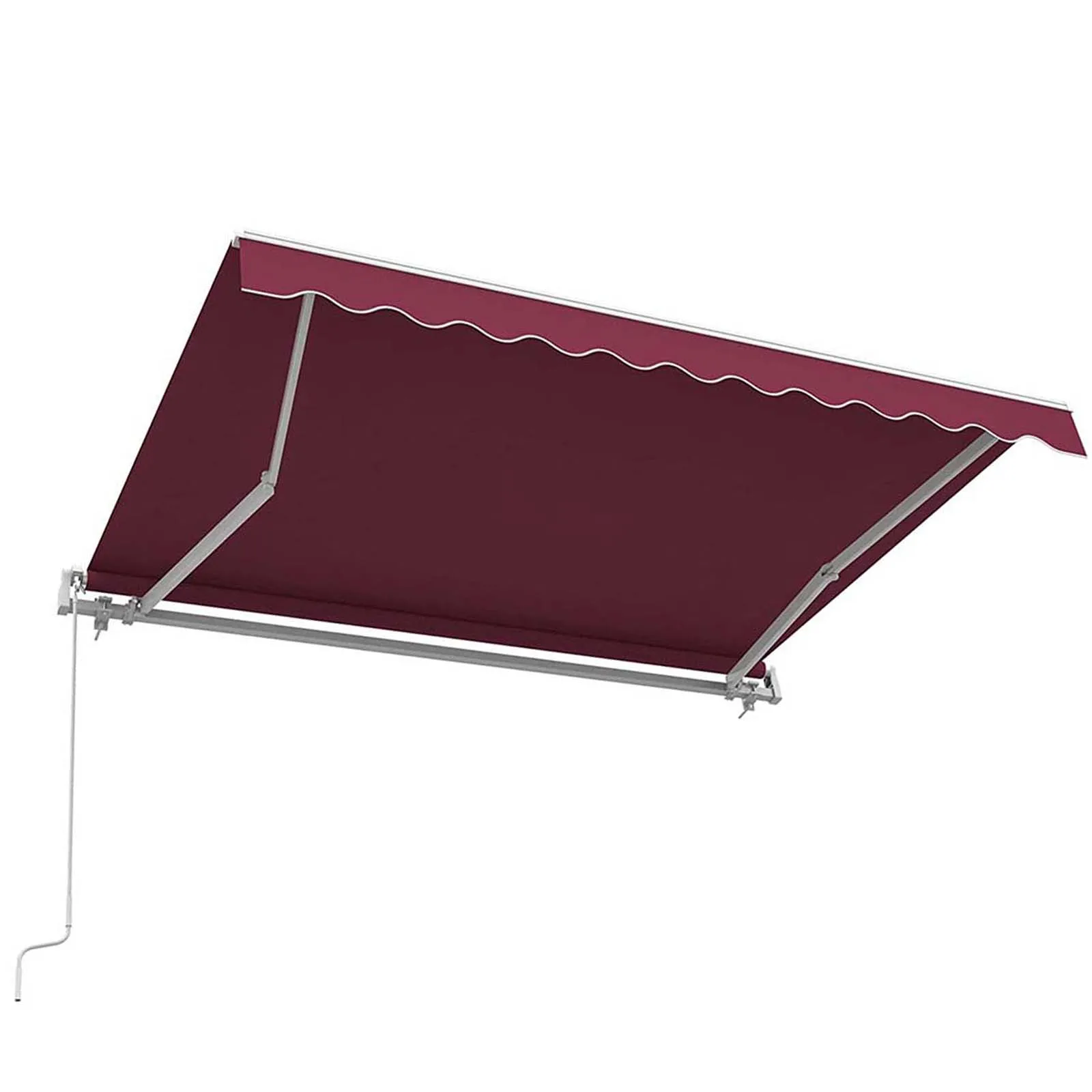 Folding Manual Awning Manual Retractable Awning No Drilling Free ...