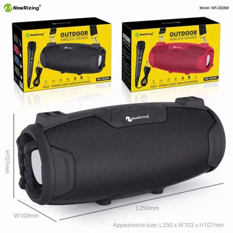 Wireless Mini Speaker - NEWRIXING NR-3026M Portable BT Speaker