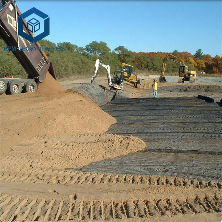 Factory Price 15-15KN 20-20KN 30-30KN 40-40KN 50-50KN Polypropylene PP Biaxial Geogrid