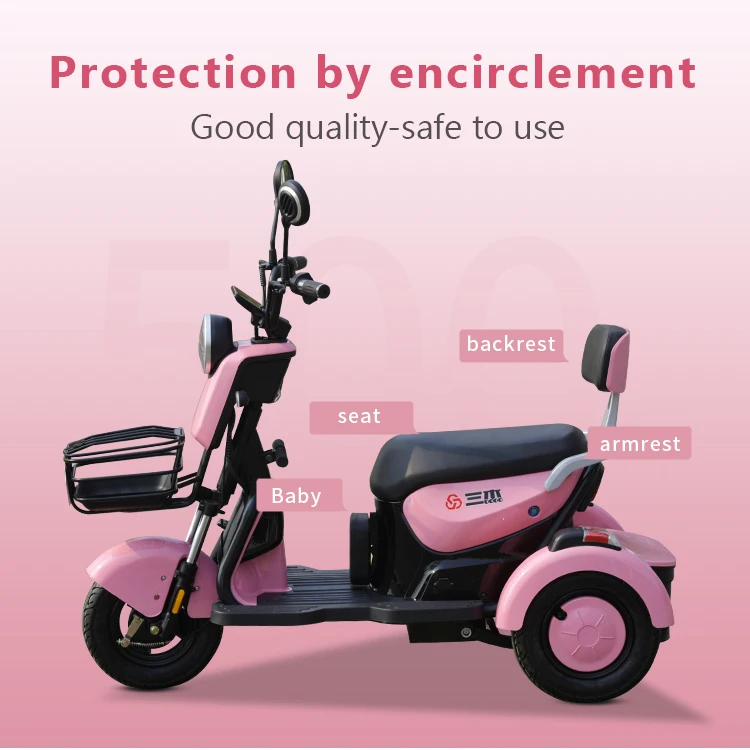 Tricycleelectric Vehicle Tricycle 48v Electric Mini Car 2 Seat Electric