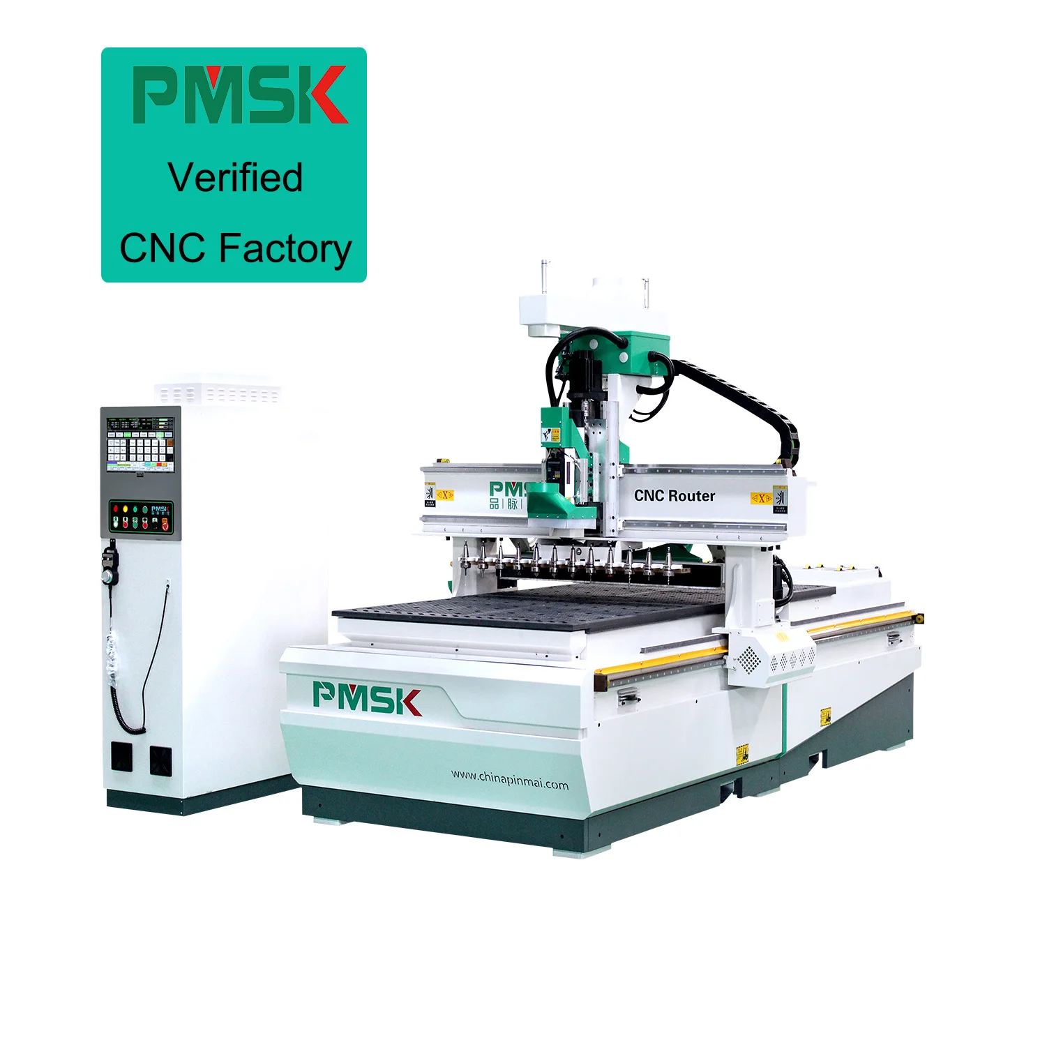 JiNan PMSK 1325 Atc Automatic Nesting Router Machine Wood Carving Cnc Router