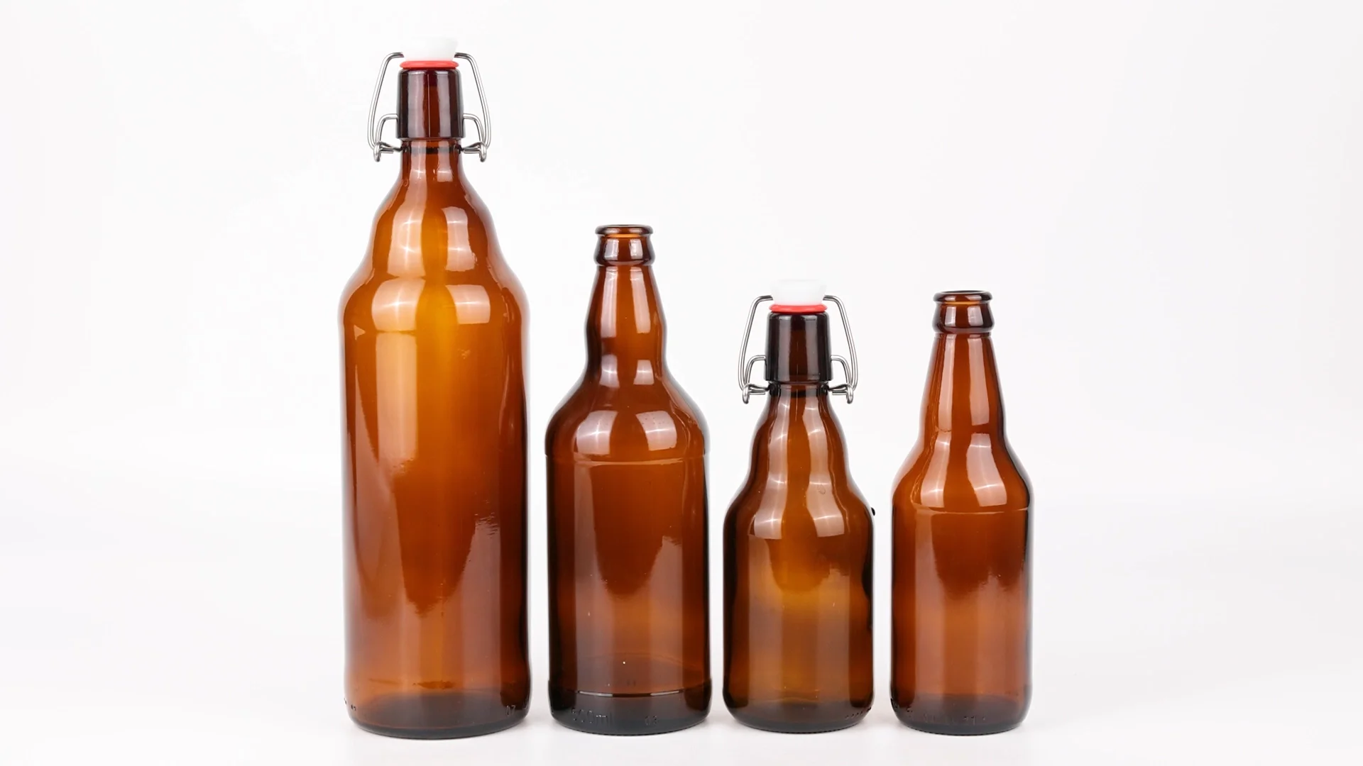 Classic Swing Top Glass Bottles Flip Top Glass Bottle With Stopper For