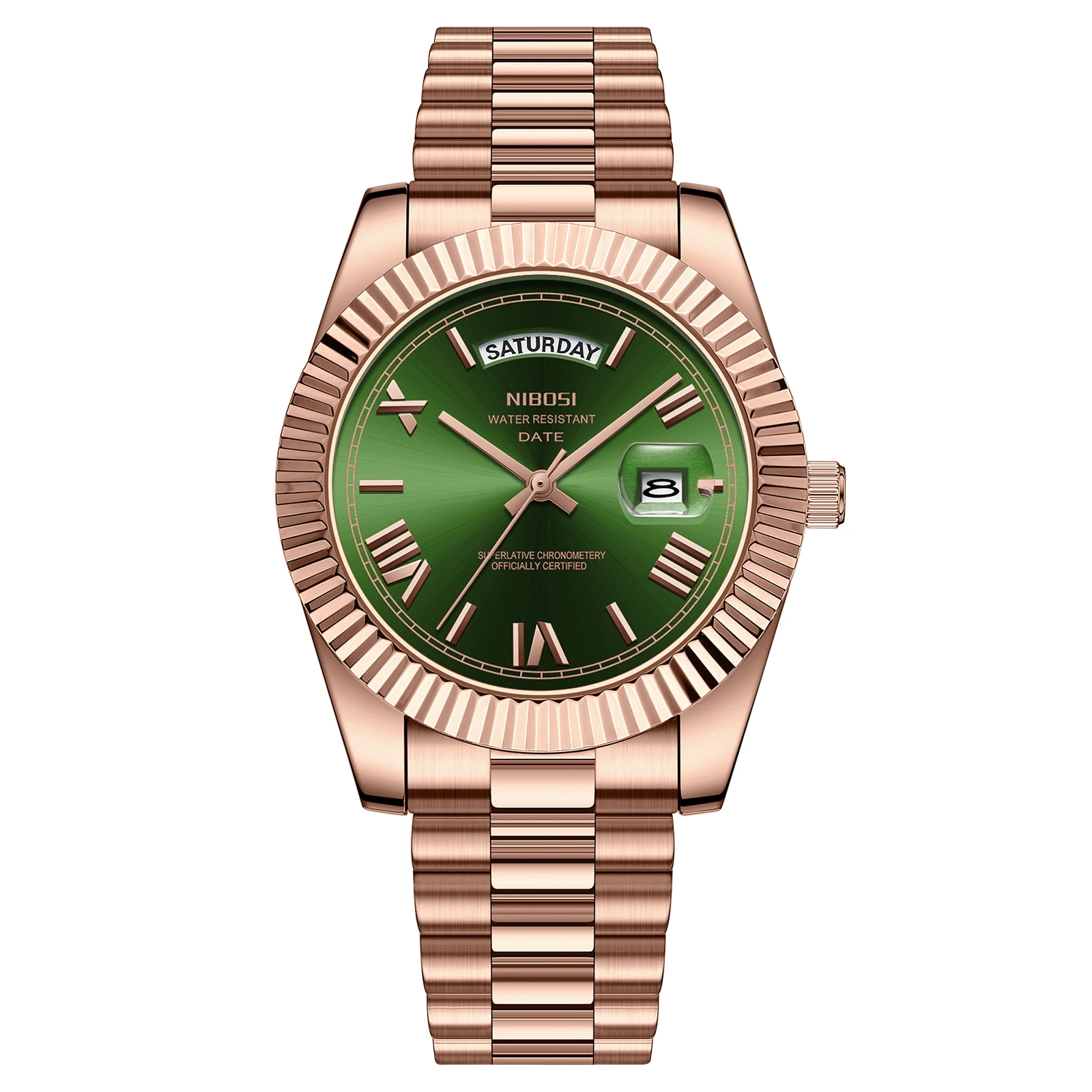 US Local Stock NIBOSI 2628 Wristwatch Solid Stainless Steel Strap Casual Charm Quartz Cl aperçu 12