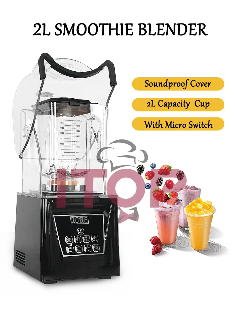 2L Multi Functional Stand 2200W Durable Industrial Commercial Blender Juicer Machine for Hotel Restaurant