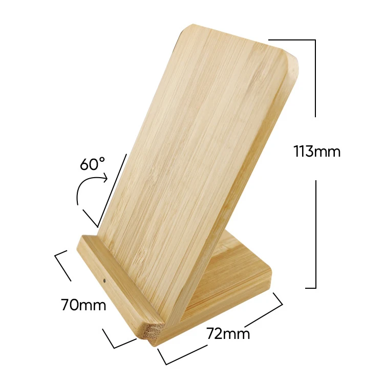 Беспроводная зарядная станция с деревянной подставкой вертикальная Индукционная док-станция для iPhone 10