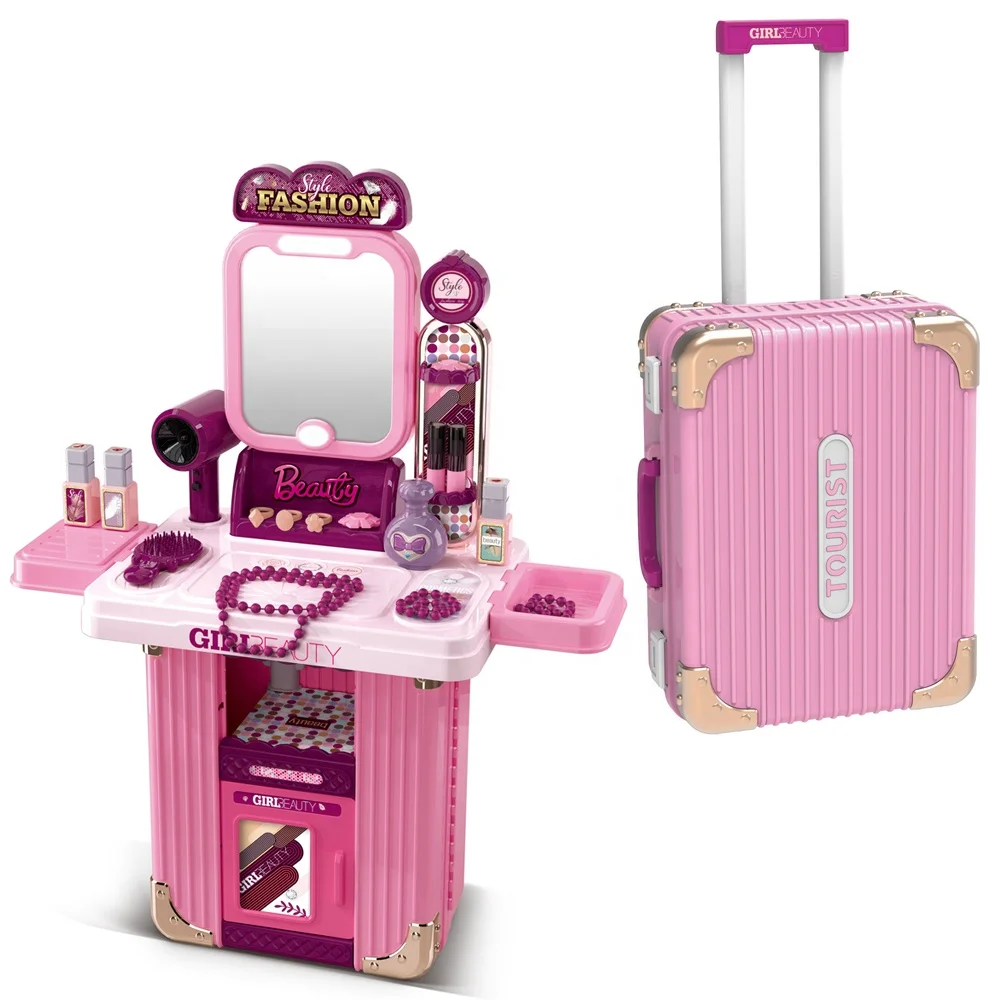 008-103A Portable Pretend Play Princess Girls Vanity Kit Toy 2 in