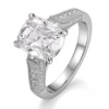 925 sterling silver lab diamond ring