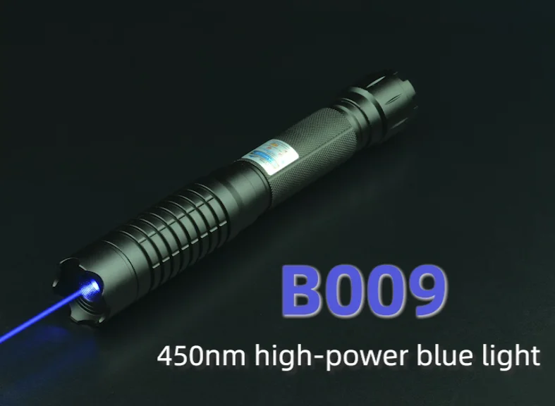 B009 Metal Laser Pointer Manufacturer Direct Sales Adjustable Blue