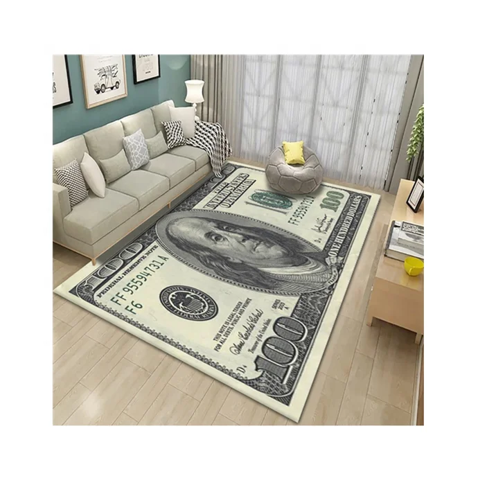 Custom 100 Dollars Printed Carpet Polyester Customized Modern Rugs and Carpets on Line