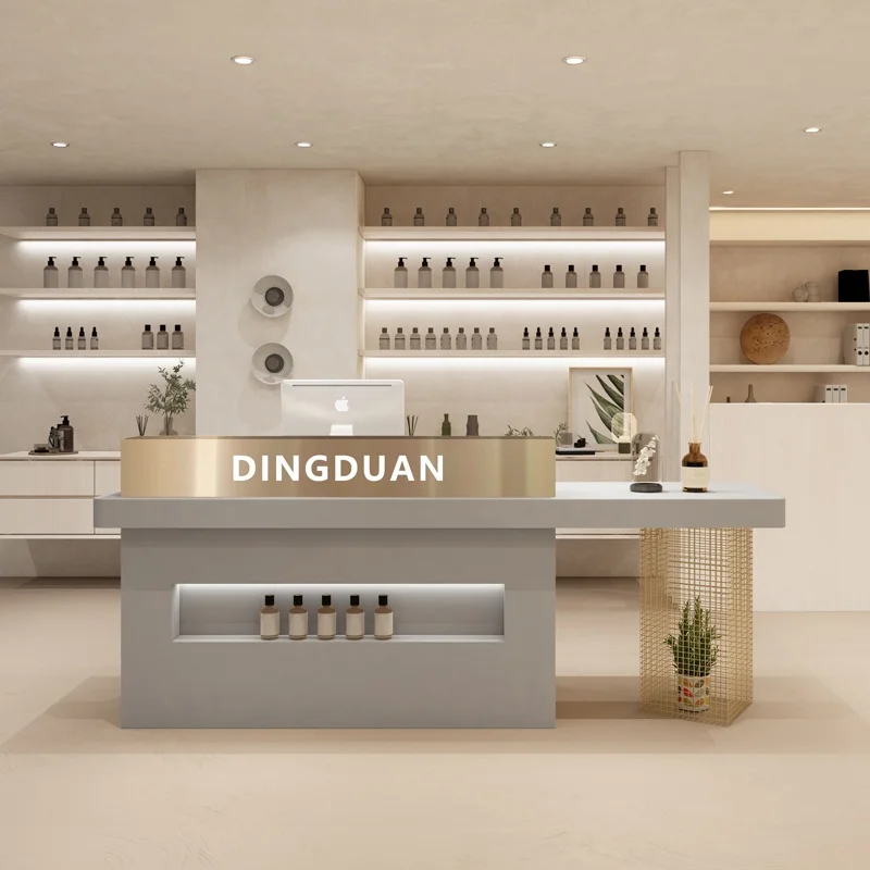 Reception Table Simple Modern Design for Beauty Salon Clothing Store Barber Shop or Office Reception Desk
