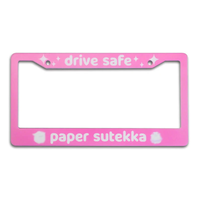 Custom Design License Plate Frame Vehicle License Plate Frames Number Plate Covers with Cartoon Characters