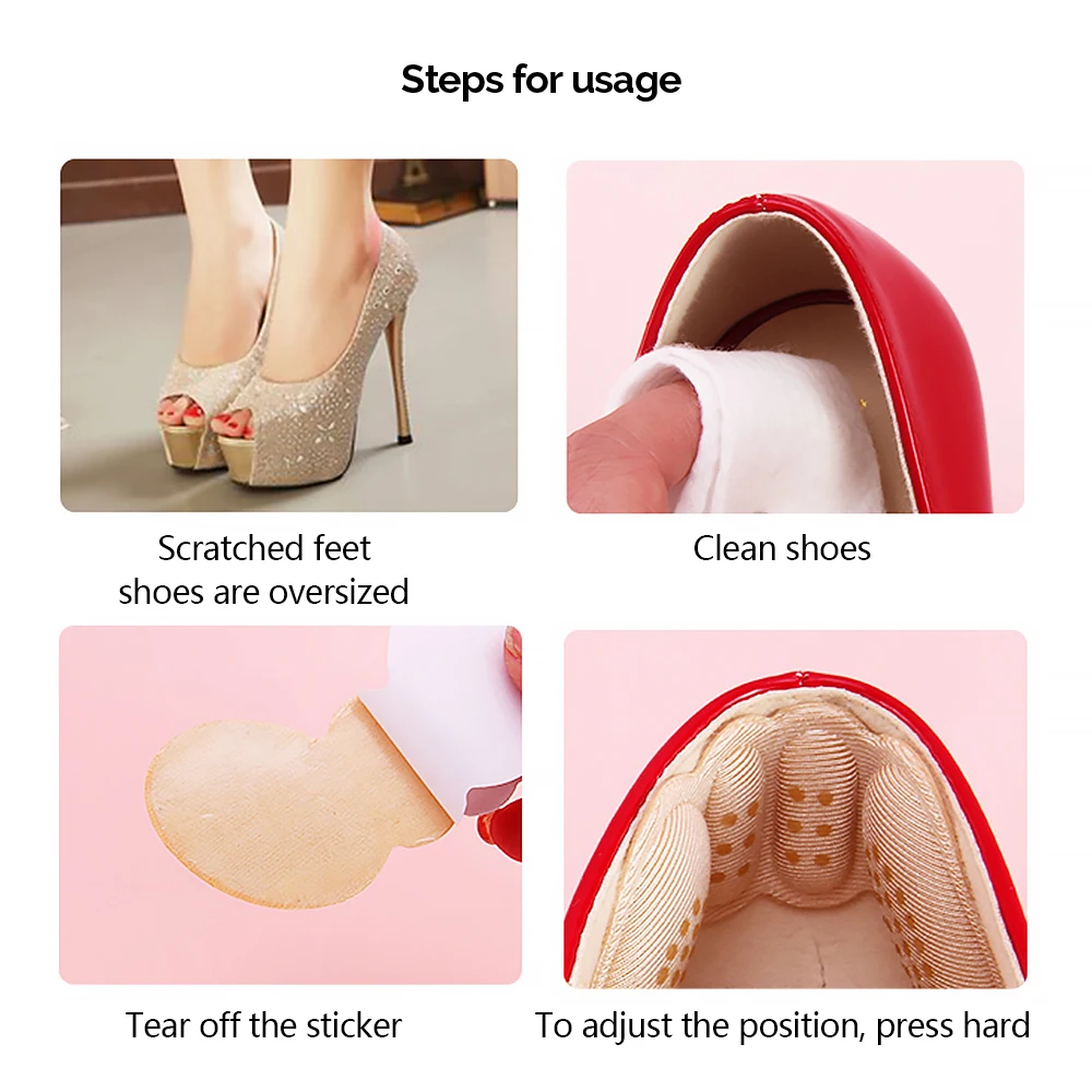 Adjustable Thickened Heel Patch Tape Washable Foam Adhesive for Better Fit Anti-Wear and Anti-Drop