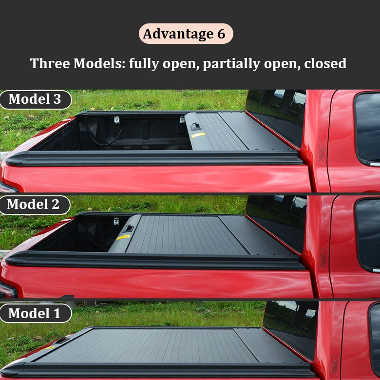 High Quality Pickup Retractable Hard Truck Bed Cover Ford F150 Roller Lid Hilux Tonneau Cover