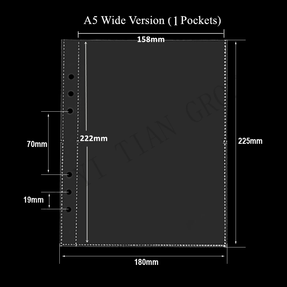 wide a5 refillable album binder journal