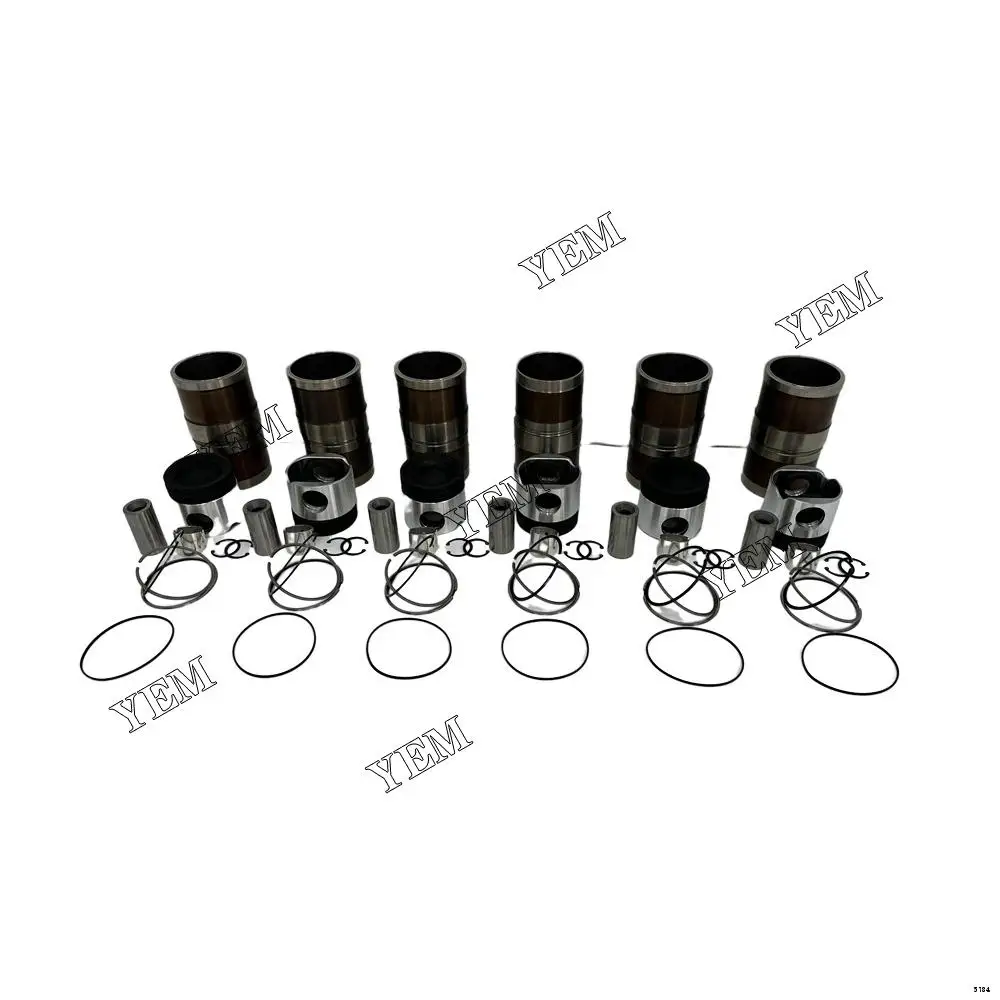 New Machinery Engine Cylinder Liner Kit With Cylinder Liner Piston Rings Set QSL9