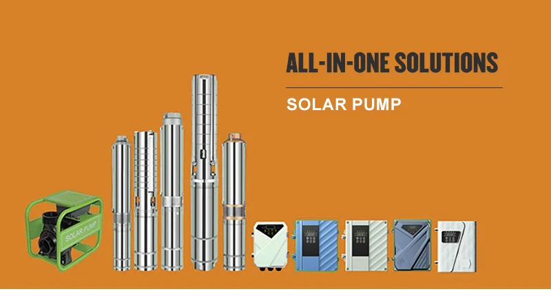 High Lift Solar Powered Sprinkler System 10w-5kw Solar Panel Power Pump