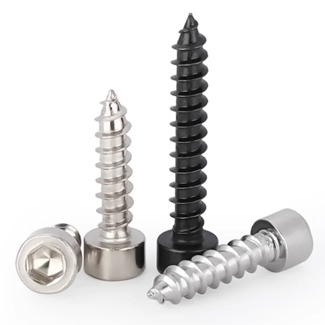 product profession hexagonal thin cylindrical cheese cup head stainless steel self tapping screw hex socket allen head cap screw m3-62