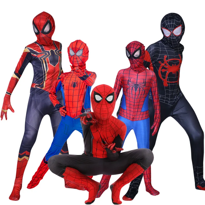 Kids Iron Spiderman Costume Avengers Endgame Spider-Man Peter Parker  Cosplay Costumes | Boys Spiderman Sets Kids Cosplay Coat Pants Costume  Children Cartoon Suits V 