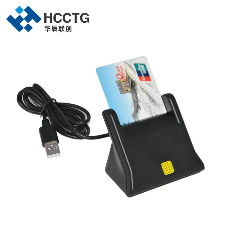 Access Control Desktop ATM EMV USB 2.0 CCID Smart Chip Card Reader Support PC/SC Driver DCR31