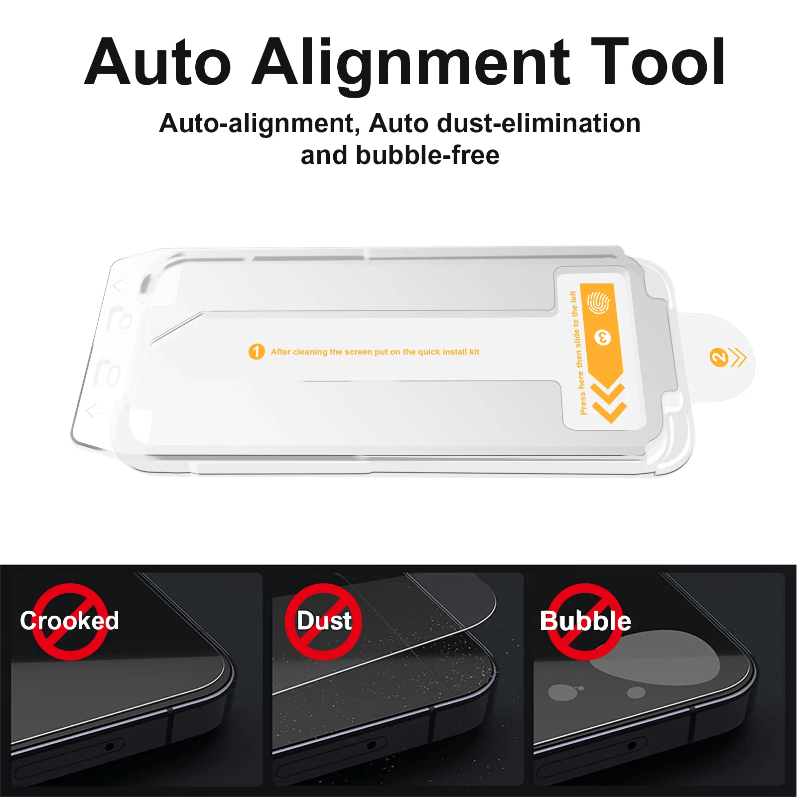 For Galaxy S24 Series Tempered Glass Fingerprint ID Unlock Screen Protector for Samsung S24 with Auto Alignment Tool
