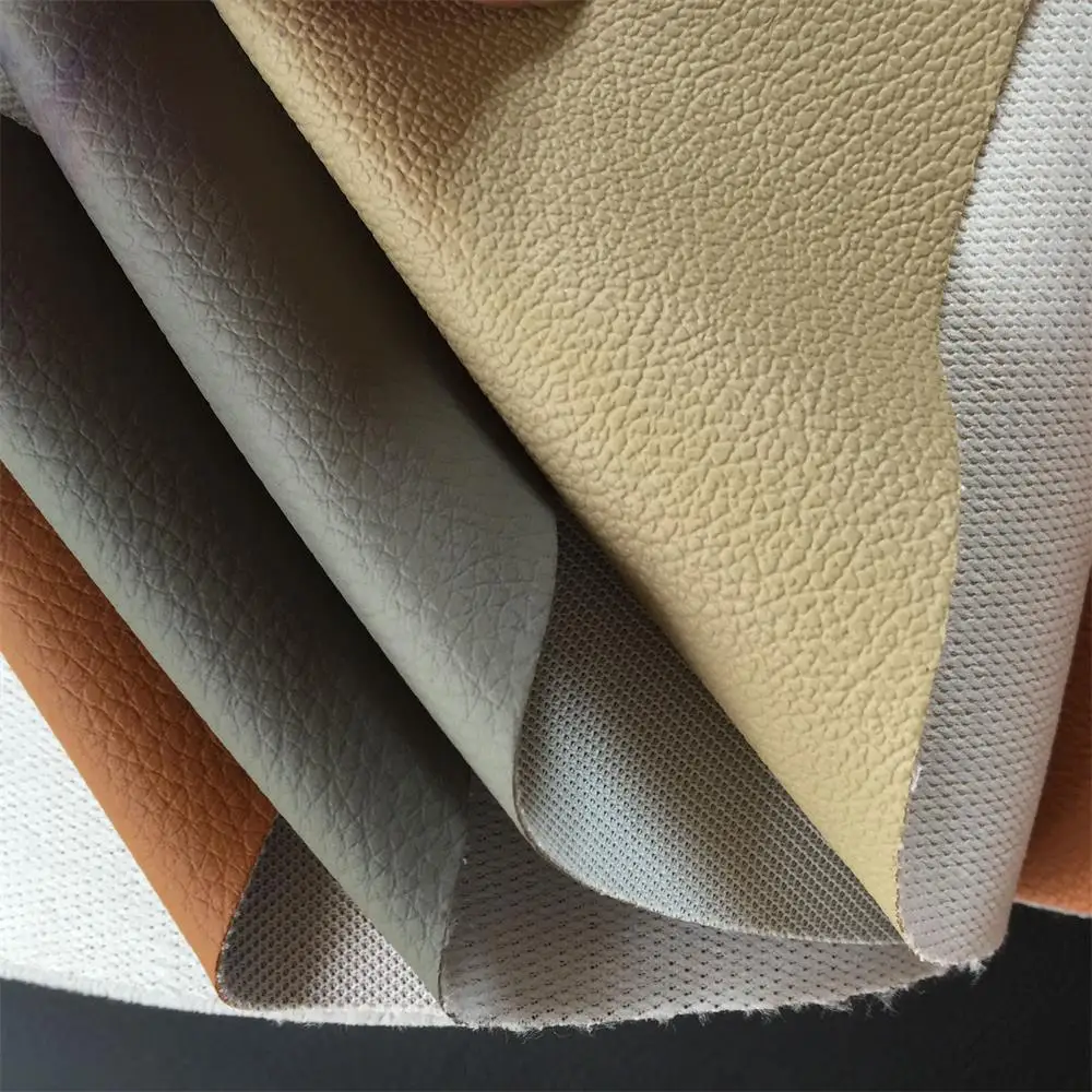 Vinyl PV Faux Leather Fabrics  for Car Seat Cover Interior Uphlostery PVC Artificial Leather for Sofa Furniture