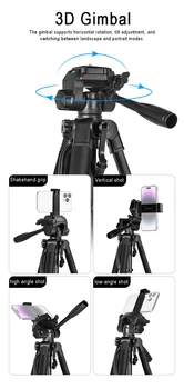 F360 Fishing Lamp Bracket Telescope Projector Tripod Camera Tripod Selfie Live Streaming Bracket detail image