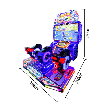 New Boutique Multi-Player Dynamic Motorcycle Game Hall Machine Competitive Deformation Video Coin Operated City Entertainment