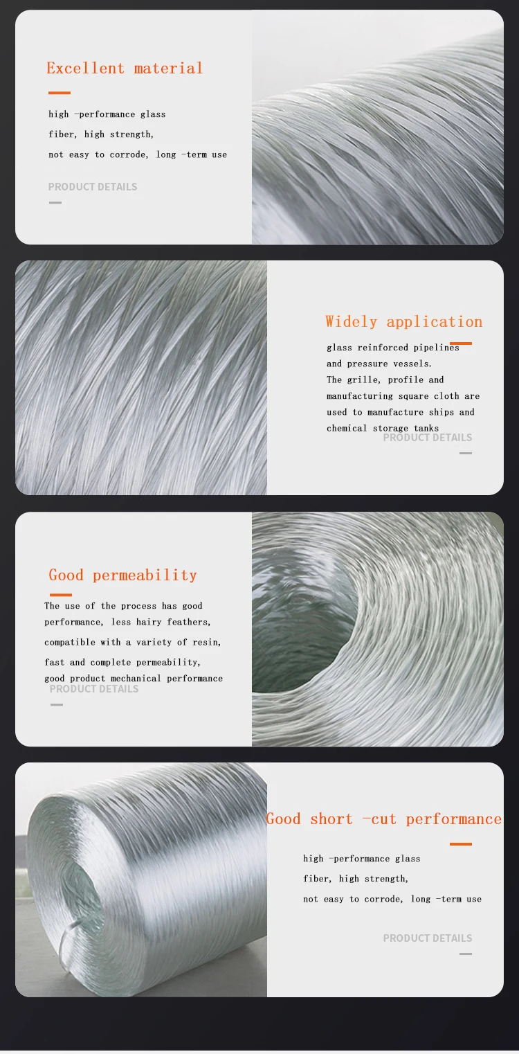 High performance Glass Fiber,High Strength,Not Easy To Corrode,Long