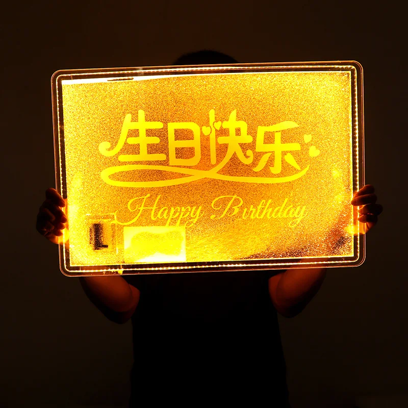 Custom Led Message Board Sign Vip Marquee Presenter For Happy