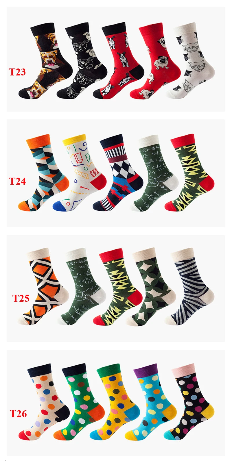 Wholesale 5pack Men And Women Anime Cartoon Long Socks Buy Cartoon