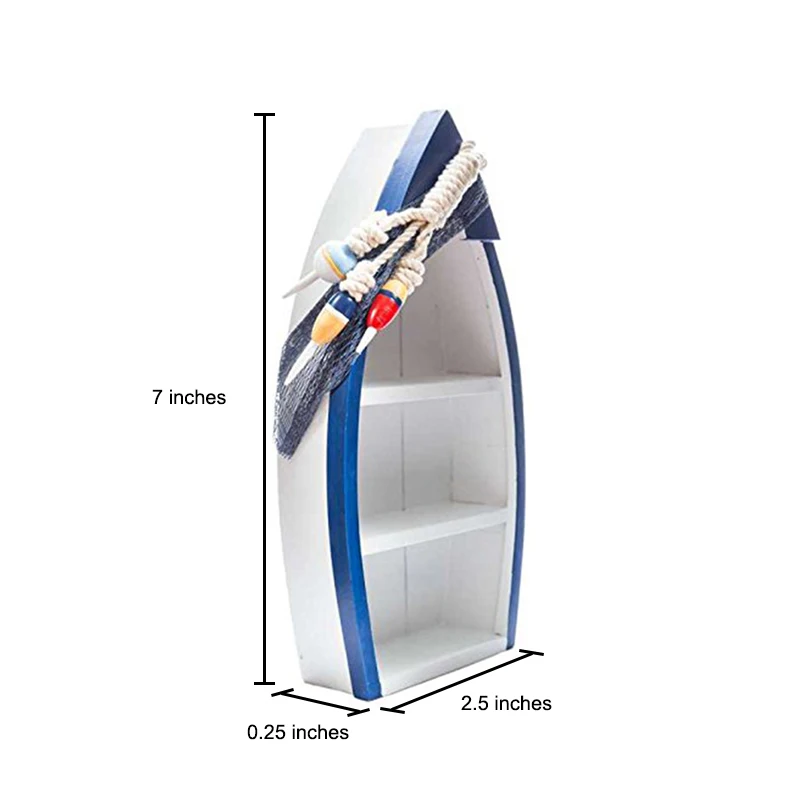 Standing Blue Decorative Wooden White Boat Book Shelf Buy Boat Shelf