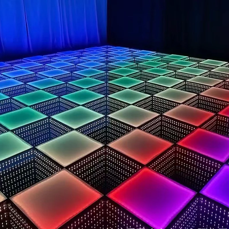 2024 Wholesale Customized Led 3d Dance Floor Transparent Glass Light